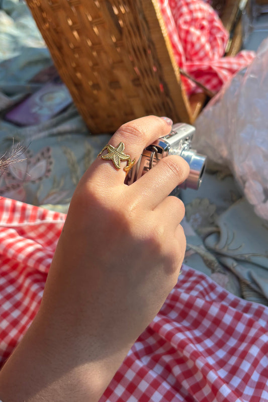 Adjustable Starfish Ring