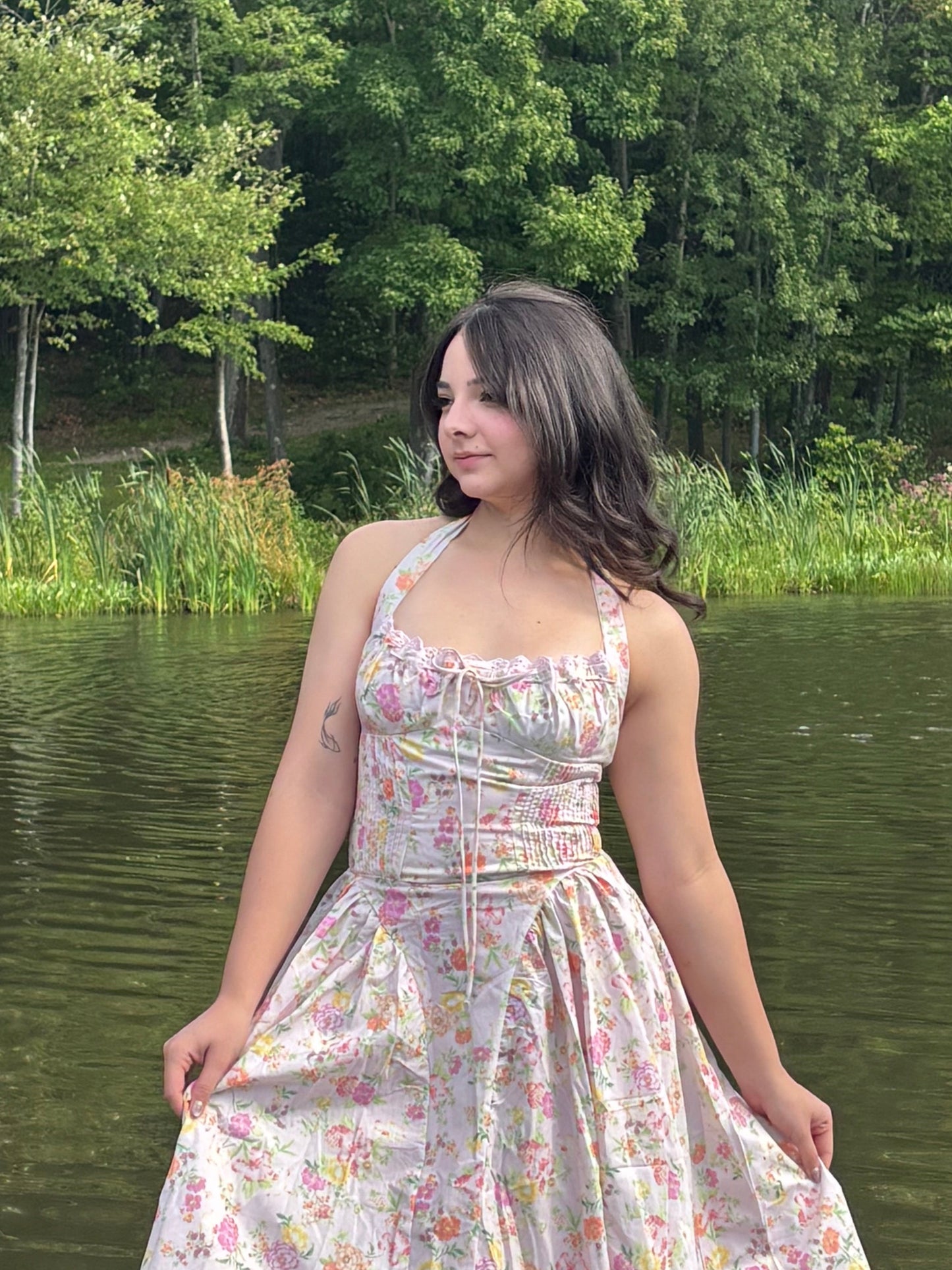 Baby Pink Floral Sundress